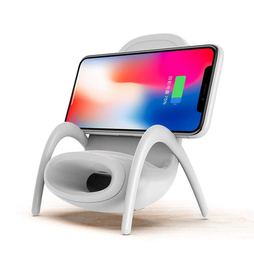 Portable Mini Chair Wireless Charger Desk Mobile Phone Holder Wireless Charger 10W Fast Charge Special Gift